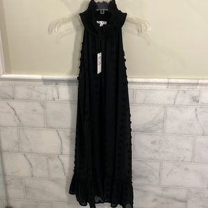 NWT Black THML boutique trapeze pom dress- easy fit- size M- holiday parties!